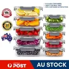 Glass food storage containers with lids airtight - 10 Pack Meal Prep Containers