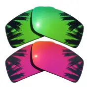 Green Mirrored&Midnight Sun Polarized Replacement Lenses for-Spy Optic General