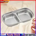 1/2/3/4-grid Condiment Flavor Plate Easy To Clean Compartment for Outdoor Picnic