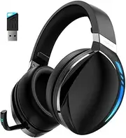 SLuB Gaming Headset 3.5mm Wired Gaming Headset, Foldable Wireless Bluetooth Headset, Surround Sound, HD Microphone, No Delay Rate, LED Colorful Lights, Suitable for PC/PS5/PS4