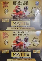 2 ROOKIE AUTOS! 2021 Wild Card MATTE GOLD ALL ROOKIES Mega Box ×2