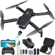Drone w/ Camera, Brushless 1080P FPV Drone w/ 2 Batteries, One Key Take Off/Land