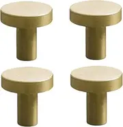 Metal Cabinet Pulls 10 Pack Brass Shoe Cabinet Dressing Table Single Hole Cabinet Furniture Handle Wardrobe Door Drawer Handle 25 * 20Mm