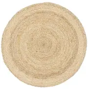 NATURAL LIFE JUTE SISAL FIBRE NATURAL ROUND FLOOR RUG 200x200cm 32/10