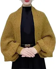 [Generic] Fashion Hollow Out Knitted Shawl Coat, Women's Hollow Out Knitted Shawl Cardigan,Lightweight Slouchy Cardigan Coat