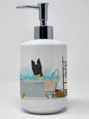 Black Scottish Terrier Ceramic Soap Dispenser Hand Soap Dispenser Pump Bottles