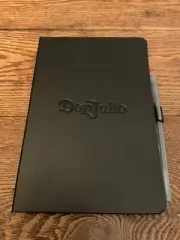 Don Julio Tequila 1942 Black Vegan Leather Notebook Journal & Pen Set w/Folder
