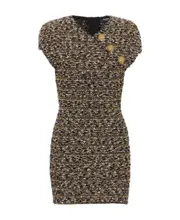 Balmain Lurex Tweed Dress FR36,FR38 Multicolor