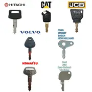 7 Master Plant Key Excavator Dumper Jcb Komatsu Volvo Thwaites Cat Hitachi Lucas