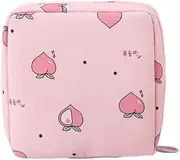 Storage Bag Large Capacity Sanitary Napkin Pad Bags Lightweight Carry Packet Store Women Tampons Jewelry Cosmetics, Pink 1