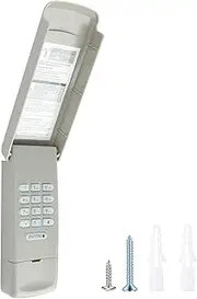 Universal Garage Door Opener Keypad， Keyless Entry Compatible with Chamberlain liftmaster Craftsman Genie Overhead Linear Wayne Dalton Garage Door Opener Remote Learn Button Dip Switch