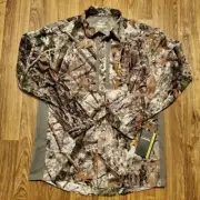 NWT Cabela’s Camouflage Shirt Men Medium Zonz Woodlands Button Up Hunting