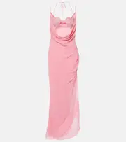 [Blumarine] Blumarine Georg embellished maxi dress AU 10 pink