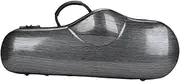 rockible Alto Saxophone Case with Shoulder Strap, Hard Shell Case, Saxophone Carrying Case for Performance, gray
