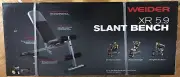 Weider XR 5.9 Adjustable Slant Workout Bench with 4 Roll Leg Lockdown