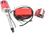 Billet Distributor Coil Ignition Kit for SBC BBC Chevy 350 454 Pro Black