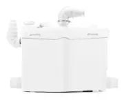 1200W Macerator Sump Pump Upflush 39.4ft 2800GPH for Basement, Sink, Shower