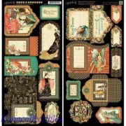 Graphic 45 Enchanted Forest Tags & Pockets 2 sheets Cardstock