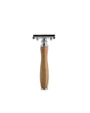Carthusia Safety Razor in Steel and Olive Wood