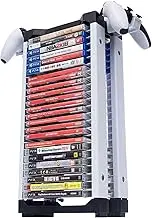 HEATFUN Video Game Storage Tower, Game Organizer for PS5 PS4 Xbox Switch Game Cards (Up to 23 Game Boxes)