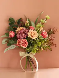在飛比找樂天市場購物網優惠-輕奢風仿真花束玫瑰花家居客廳餐桌假花花藝擺設北歐擺件絹花裝飾