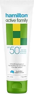 Hamilton Active Family SPF50+ Sunscreen Lotion 110 g