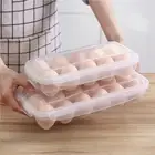 Fresh Preservation Egg Storage Box with Lid Fridge Egg Organizer Kitchen