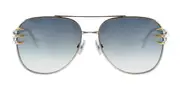 Anna-Karin Karlsson CLAW VOYAGE White Gold Grey Men's Sunglasses Silver Size 58