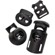 80Pcs Plastic Cord Lock, for Drawstring, Paracord Toggle Stopper Elastic Clas...