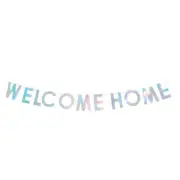 Welcome Home Party Banner, 7-inch, Iridenscent