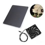Solar Panel Power Generation Panel Single Crystal 10w 12V With Fan Set USB Outpu