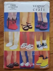 Vogue Craft 7329 Doll Shoes & Boots Pattern for 18" Doll Uncut FF