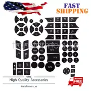 fits Mercedes 2007-14 Door Steering AC Window Repair Button Kit Decal Stickers