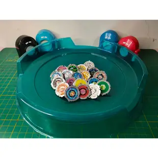 戰鬥陀螺 鋼鐵奇兵 迷你 扭蛋 BEYBLADE SHOOTER 系列 19顆+發射器+戰鬥盤