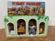NIB 1986 FOREST FAMILIES Monkey Gorilla Family May Cheong Toy Flocked Vinyl