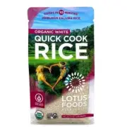Organic White Quick Cook Rice 15 Oz by Lotus Foods