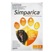 Simparica 5.1-10kg Small Dog Tick & Flea Chewable Treatment 6 Pack