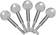 GARVALON 5pcs Alarm Key Replacement Stop Switch Key Emergency Stop Button Switch Key Metal Stop Button Keys Replacement Key for Emergency Stop Button Emergency Button Buttons Key