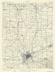 Topographical Map - Canton Ohio Quad - USGS 1903 - 23 x 30.05 - Vintage Wall Art