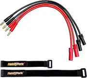 Hobbypark XT150 Connector Plugs Male & Female to 4mm Banana Bullet Plug for RC Battery Charger Charging Cable Adapter Extension Lead, 2 Pairs