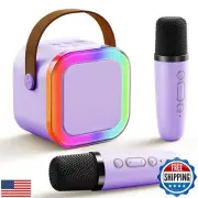 Kids Karaoke Machine for Girls Gifts: Portable Bluetooth Microphone Speaker w