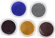 Baluue Nail Art Diamond Powder Set 5 Pcs Reflective Glitter Rhinestones Sparkling Acrylic Nail Glitter for Manicures