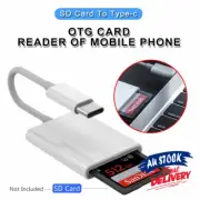 For Adapter Type-C Pro Air 13 Macbook USB-C To SD Card Reader Samsung iPad