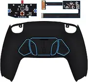 eXtremeRate Black Programable RISE4 Remap Kit for PS5 Controller BDM 010 & BDM 020, Upgrade Board & Redesigned Back Shell & 4 Back Buttons for PS5 Controller - Controller NOT Included