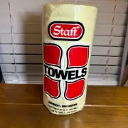 New Old Stock Sealed Vintage Staff Supermarket Paper Towels Yellow