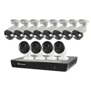 Swann 16CH 4K NVR Kit with 8 x 4K PIR Spot Light Bullet and 4 x 4K PIR Cameras S