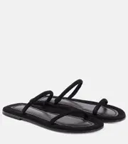 [Toteme] Toteme The City leather slides AU 5 black