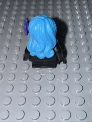 Lego - Minifigure Hair - Bright Blue, Wavy, Curly, Female, Long
