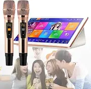 18.5 Inch Touch Screen, New Karaoke Machine, with Effect Cloud Update Download Song Home Party Karaoke Playback, Desktop KTV Player for Family, Bar, Party,Black-3TB