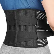 Lumbar Support Brace - Lumbar Back Brace Compression Belt | Adjustable Posture Correction Waist Protection Mesh Fabric for Training, Weightlifting